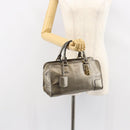 LOEWE Anagram Americana 28 Hand Bag Leather Gold Auth 147012-24