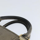 LOEWE Anagram Americana 28 Hand Bag Leather Gold Auth 147012-8