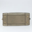 LOEWE Anagram Americana 28 Hand Bag Leather Gold Auth 147012-5