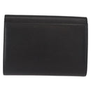 SAINT LAURENT Clutch Bag Leather Black Gold Auth 147024V-2