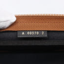 FENDI Pecan Canvas Trunk Case PVC Black Brown Auth 147028-21