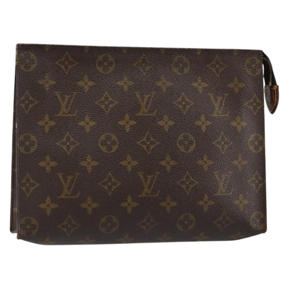 LOUIS VUITTON Monogram Poche Toilette 26 Pouch M47542 LV Auth 147029