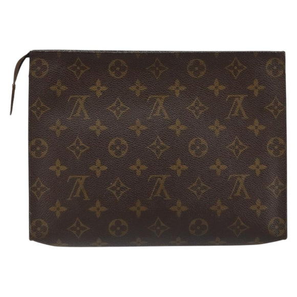 LOUIS VUITTON Monogram Poche Toilette 26 Pouch M47542 LV Auth 147029