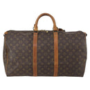 LOUIS VUITTON Monogram Keepall 50 Boston Bag M41426 LV Auth 147030-2