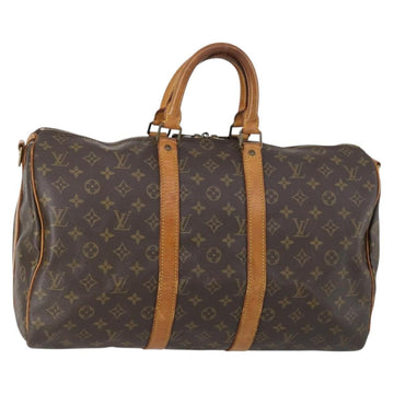 LOUIS VUITTON Monogram Keepall Bandouliere 45 Boston Bag M41418 LV Auth 147031