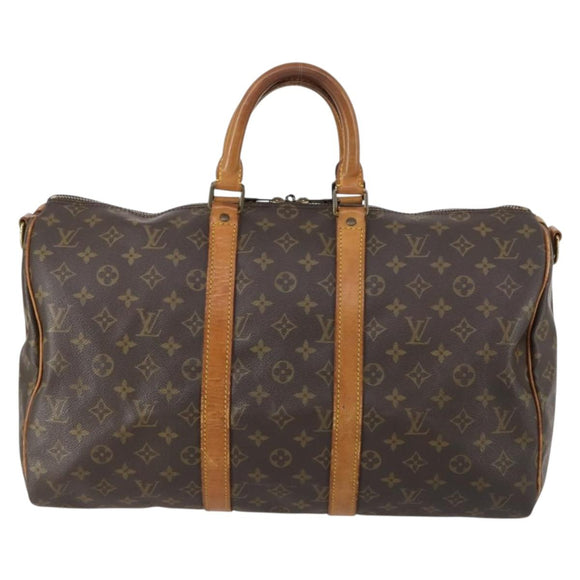 LOUIS VUITTON Monogram Keepall Bandouliere 45 Boston Bag M41418 LV Auth 147031