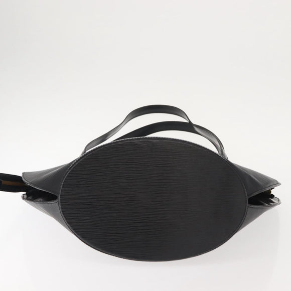 LOUIS VUITTON Epi Saint Jacques Shopping Shoulder Bag Black M52262 Auth 147032