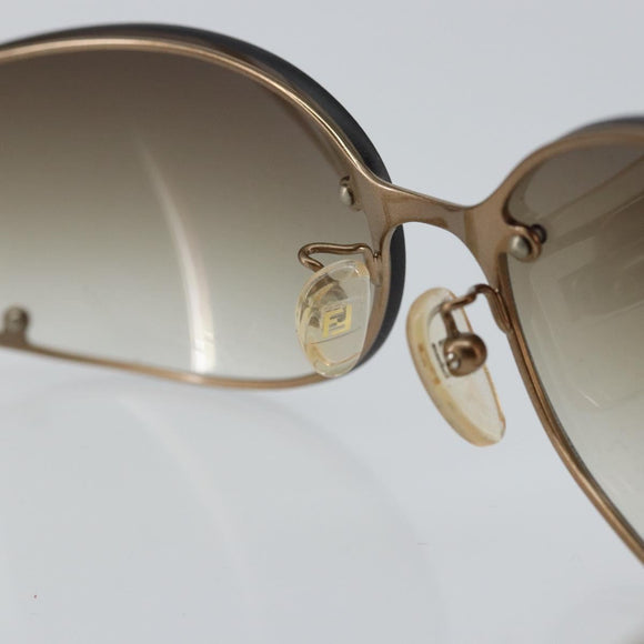 FENDI Sunglasses plastic Brown Auth 147036