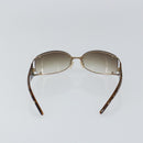 FENDI Sunglasses plastic Brown Auth 147036-3