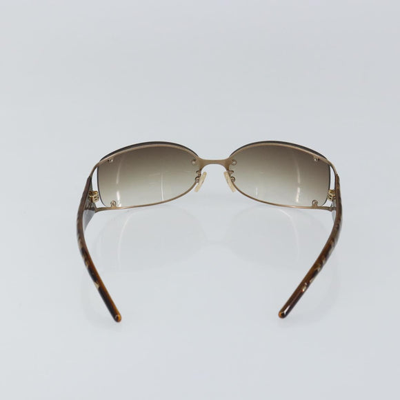 FENDI Sunglasses plastic Brown Auth 147036