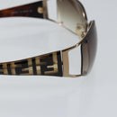 FENDI Sunglasses plastic Brown Auth 147036-8