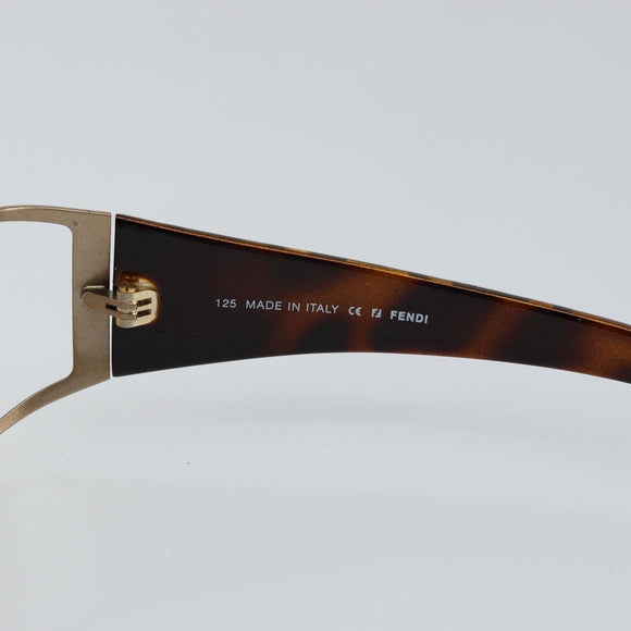 FENDI Sunglasses plastic Brown Auth 147036