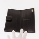 FENDI Zucca Canvas Long Wallet Black Brown Auth 147038V-8