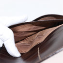 FENDI Zucca Canvas Long Wallet Black Brown Auth 147038V-18