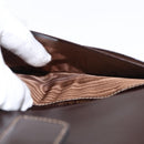 FENDI Zucca Canvas Long Wallet Black Brown Auth 147038V-19