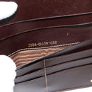 FENDI Zucca Canvas Long Wallet Black Brown Auth 147038V-12