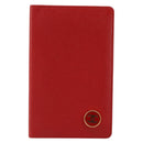 CHANEL Card Case Leather Red CC Auth 147039V-13