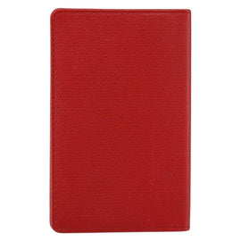 CHANEL Card Case Leather Red CC Auth 147039V - 0