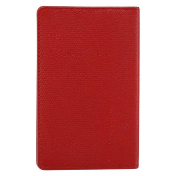 CHANEL Card Case Leather Red CC Auth 147039V - 0