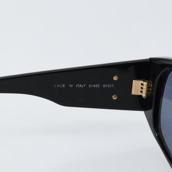 CHANEL Matelasse Sunglasses plastic Black CC Auth 147040V