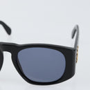 CHANEL Matelasse Sunglasses plastic Black CC Auth 147040V-7