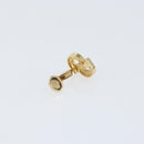 Christian Dior Earring metal Champagne Gold Auth 147041-4