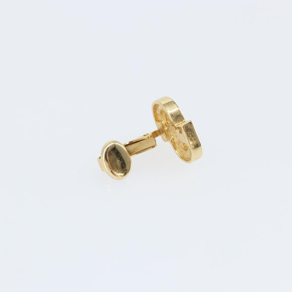 Christian Dior Earring metal Champagne Gold Auth 147041