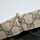 GUCCI GG Supreme Tote Bag PVC Beige Silver 91250 Auth 147043-10