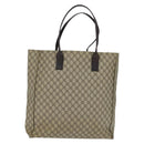 GUCCI GG Supreme Tote Bag PVC Beige Silver 91250 Auth 147043-13