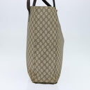 GUCCI GG Supreme Tote Bag PVC Beige Silver 91250 Auth 147043-4