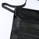 FENDI Shoulder Bag Suede Vintage Black Gold Auth 147044-9