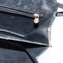 FENDI Shoulder Bag Suede Vintage Black Gold Auth 147044-19