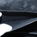 FENDI Shoulder Bag Suede Vintage Black Gold Auth 147044-21