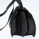 FENDI Shoulder Bag Suede Vintage Black Gold Auth 147044-4