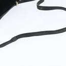 FENDI Shoulder Bag Suede Vintage Black Gold Auth 147044-7