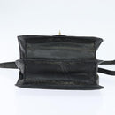 FENDI Shoulder Bag Suede Vintage Black Gold Auth 147044-5