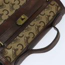 CELINE C Sulky Doctor Bag Canvas Brown Gold Auth 147045-6