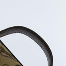 CELINE C Sulky Doctor Bag Canvas Brown Gold Auth 147045-8