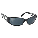 CHANEL Sunglasses Plastic Black 04155 75641 CC Auth 147050-1