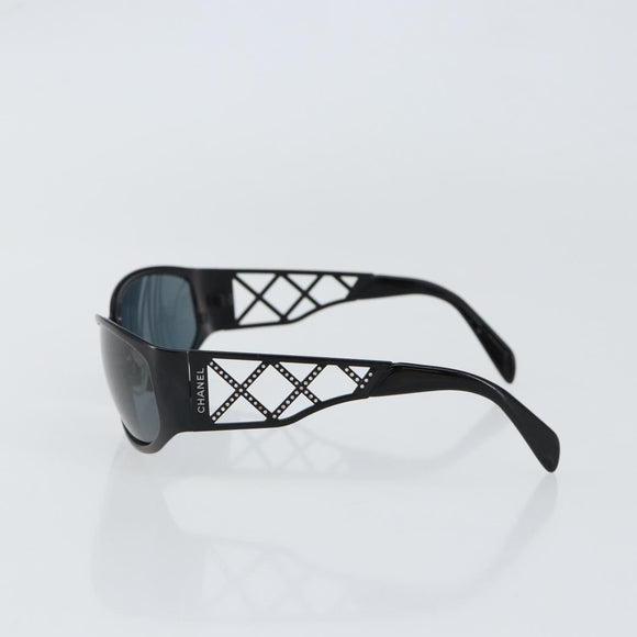 CHANEL Sunglasses Plastic Black 04155 75641 CC Auth 147050