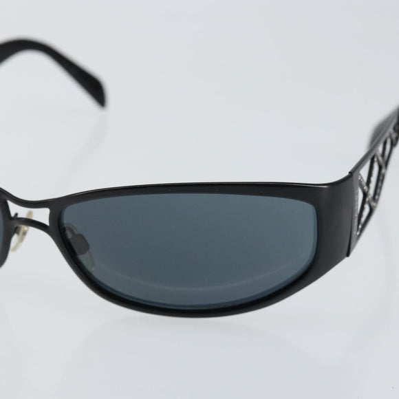 CHANEL Sunglasses Plastic Black 04155 75641 CC Auth 147050