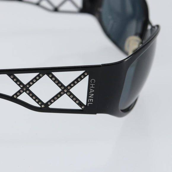 CHANEL Sunglasses Plastic Black 04155 75641 CC Auth 147050