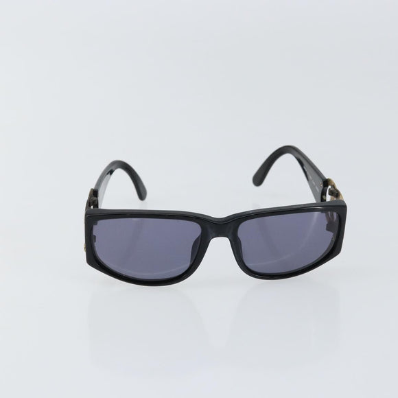 CHANEL Sonnenbrille Kunststoff Schwarz CC Auth 147052