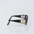 CHANEL Sonnenbrille Kunststoff Schwarz CC Auth 147052-5