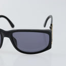 CHANEL Sonnenbrille Kunststoff Schwarz CC Auth 147052-7