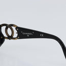 CHANEL Sonnenbrille Kunststoff Schwarz CC Auth 147052-9