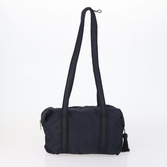 PRADA Tote Bag Nylon 4 Set Black Blue Auth 147053