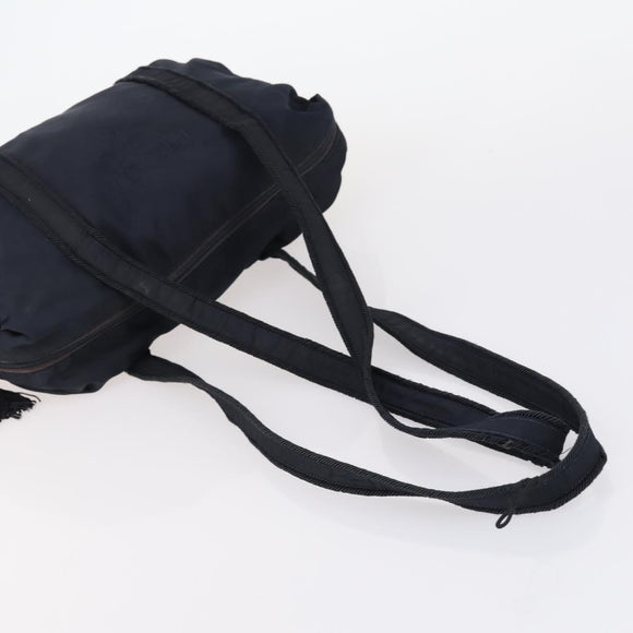 PRADA Tote Bag Nylon 4 Set Black Blue Auth 147053