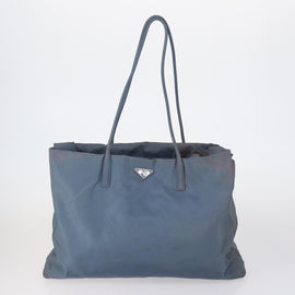 PRADA Tote Bag Nylon 4 Set Black Blue Auth 147053 - 0