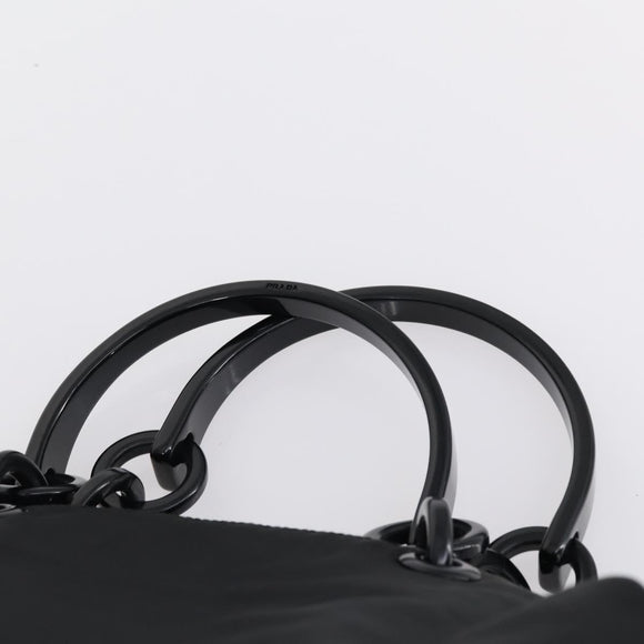 PRADA Tote Bag Nylon 4 Set Black Blue Auth 147053